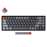 <span>Клавиатура</span> Геймърска Механична клавиатура Keychron K6 Hot-Swappable Aluminum 65% Gateron Red Switch RGB LED Gateron Red Switch ABS <span class='catalog-num-in-name'>K6-W1</span> - 
