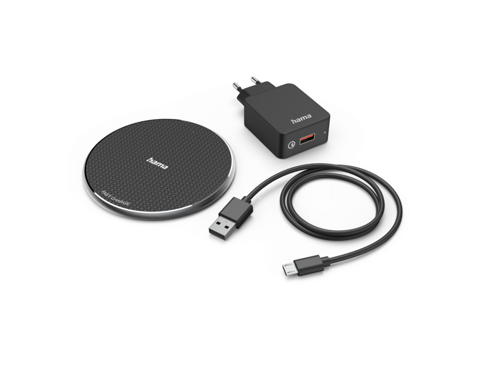 Зарядно Безжично -комплект HAMA QI-FC10, 10W, HAMA-201688 2
