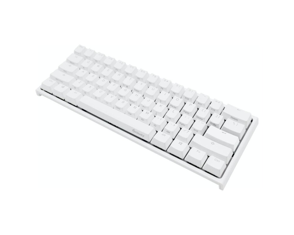 Клавиатура Геймърскa механична клавиатура Ducky One 2 Mini V2 White RGB, Cherry MX Red 3