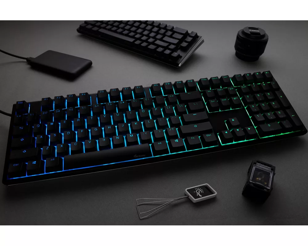 Клавиатура Геймърскa механична клавиатура Ducky One 3 Classic Full Size Hotswap Cherry MX Blue, RGB, PBT Keycaps 6