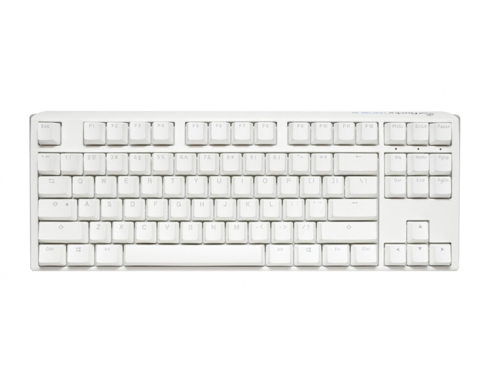Клавиатура Геймърскa механична клавиатура Ducky One 3 Pure White TKL Hotswap Cherry MX Red, RGB, PBT Keycaps 2
