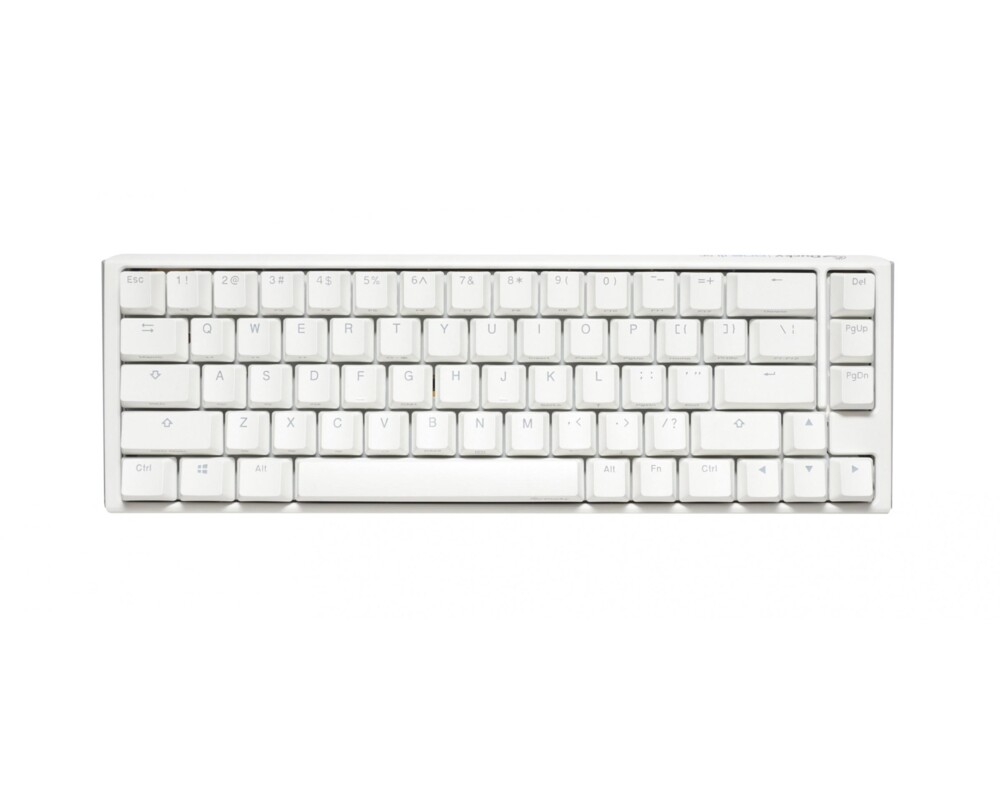 Клавиатура Геймърскa механична клавиатура Ducky One 3 Pure White SF 65%, Hotswap Cherry MX Silent Red, RGB, PBT Keycaps 2