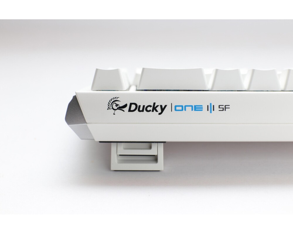 Клавиатура Геймърскa механична клавиатура Ducky One 3 Pure White SF 65%, Hotswap Cherry MX Silent Red, RGB, PBT Keycaps 5