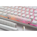 Клавиатура Геймърскa механична клавиатура Ducky One 3 Pure White Mini 60%, Hotswap Cherry MX Clear, RGB, PBT Keycaps 3
