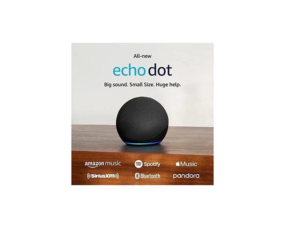 Тонколони Amazon Echo Dot 5, Гласов асистент, Alexa, Черна 2