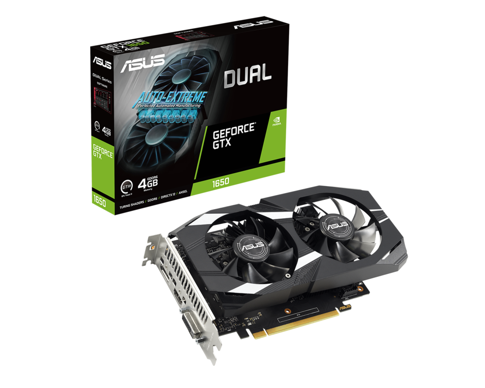 Видеокарта  ASUS Dual GeForce GTX 1650 V2 OC Edition 4GB GDDR6 7