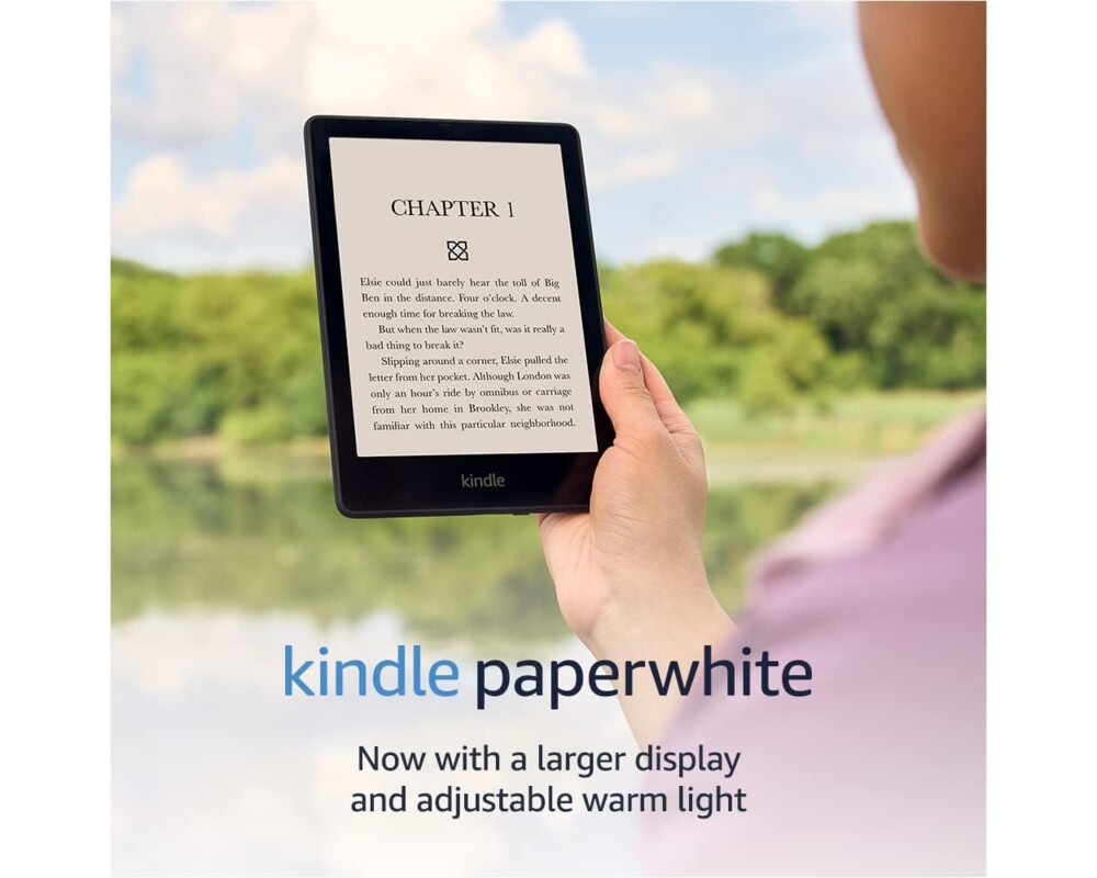 Електронна книга eBook Kindle Paperwhite 6.8", 16GB, 2021, 11 генерация, IPX8, Черен 8