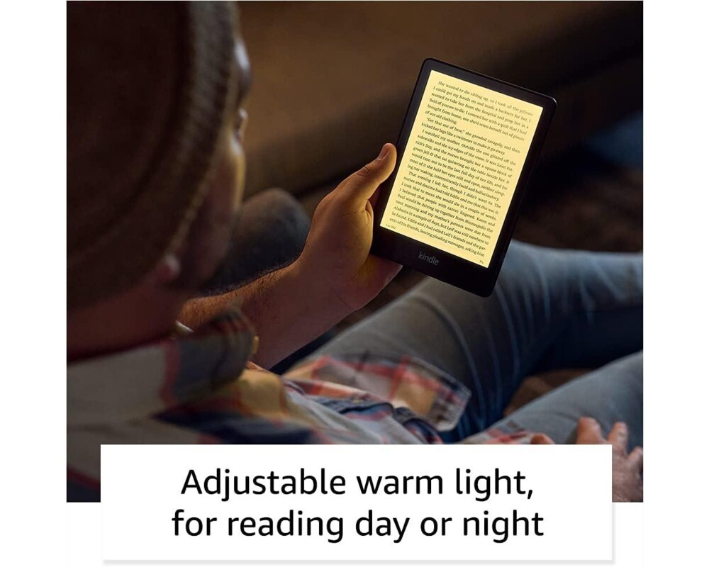 Електронна книга eBook Kindle Paperwhite 6.8", 16GB, 2021, 11 генерация, IPX8, Черен 9