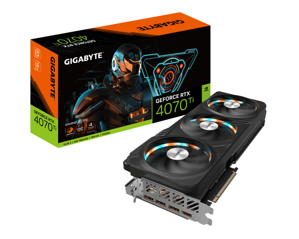 Видеокарта Gigabyte GeForce RTX­­ 4070 Ti GAMING OC 12GB GDDR6X 12
