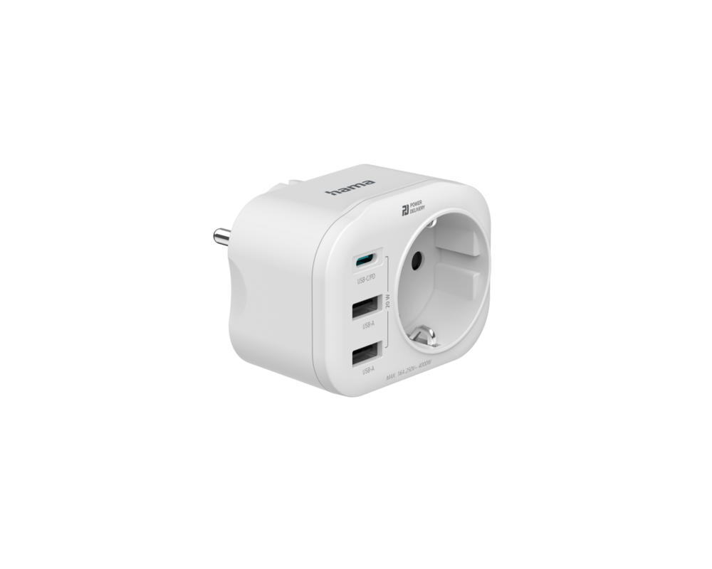 Разклонител 4-мултипортов контакт, 20 W, HAMA-223342 2