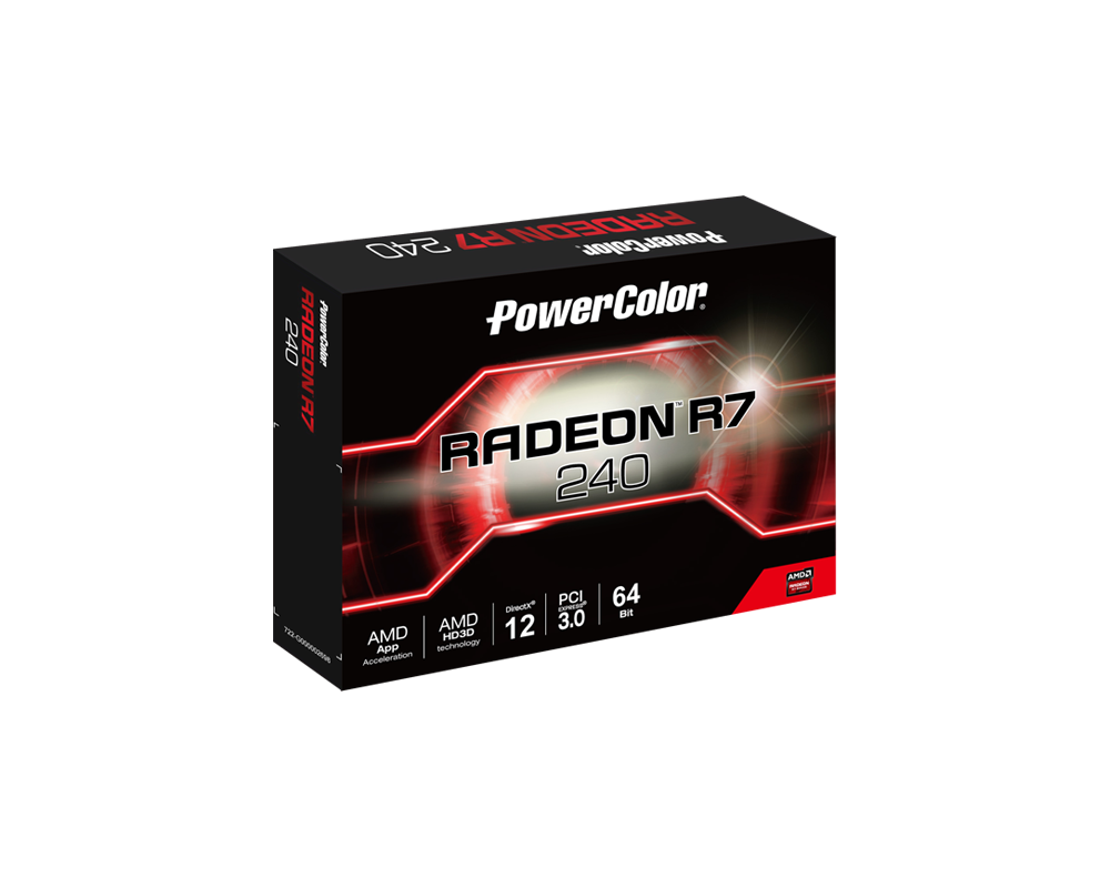 Видеокарта PowerColorAMD Radeon R7 240 2GB 64BIT GDDR5 5