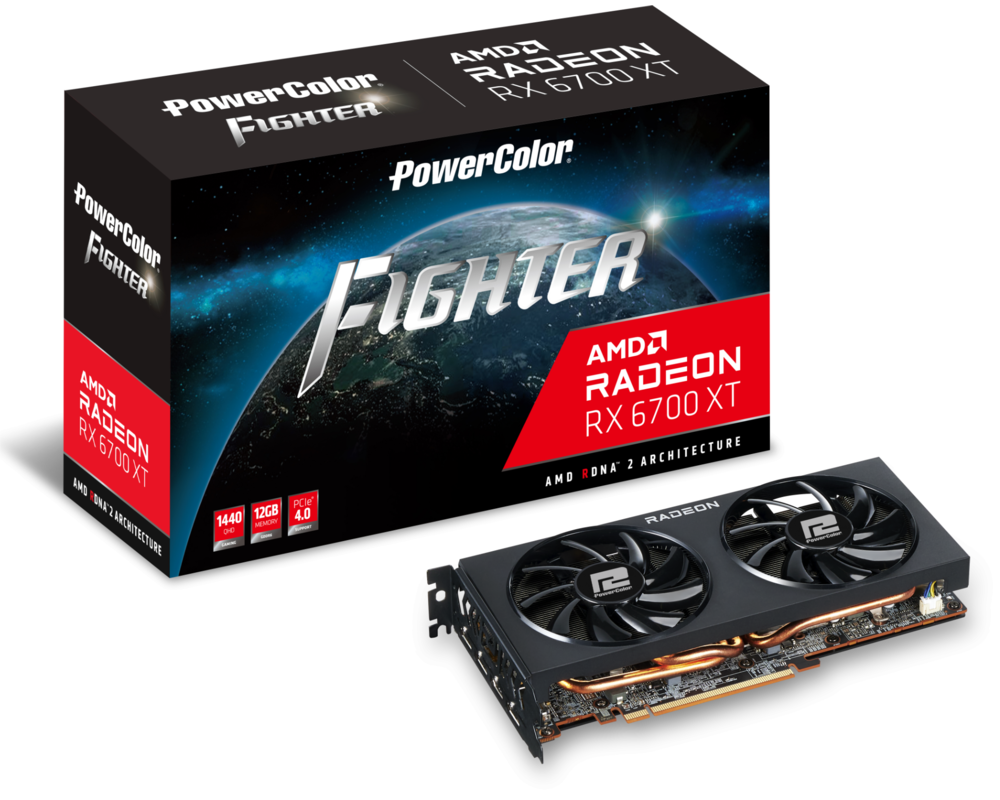 Видеокарта PowerColor Fighter Radeon RX 6700 XT 12GB GDDR6 5