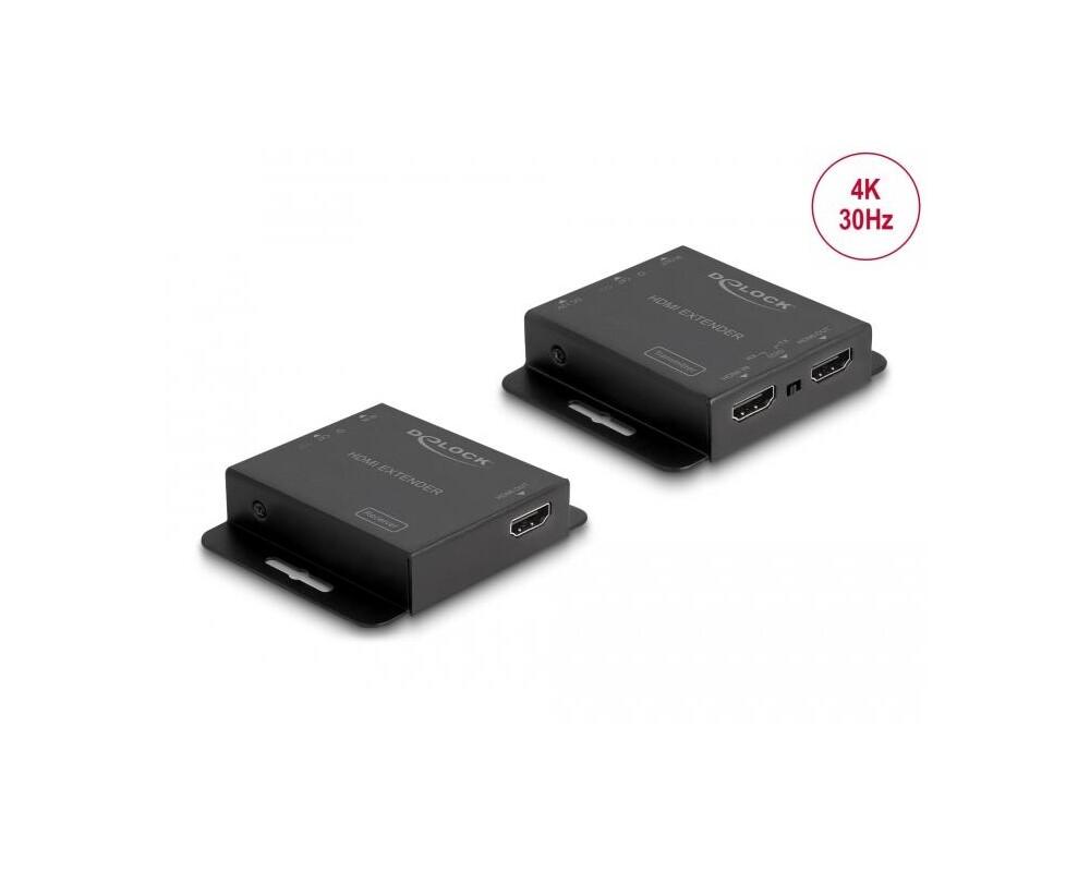 Кабел HDMI Extender (усилвател) DeLock, Усилва HDMI сигнал до 40/70 м по UTP кабел 2