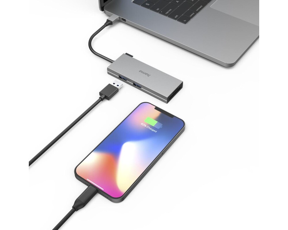 USB хъб 6-портов хъб USB-C, HAMA-200110 6