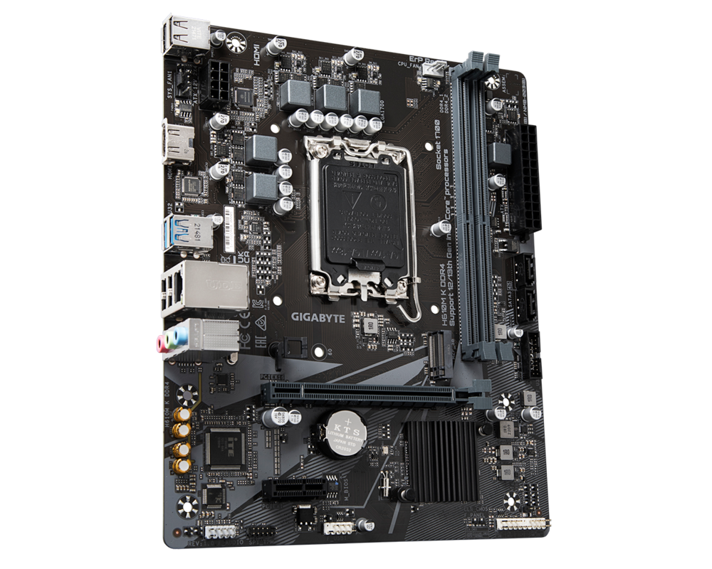 Дънна платка GIGABYTE H610M-K, socket 1700, Micro ATX 2