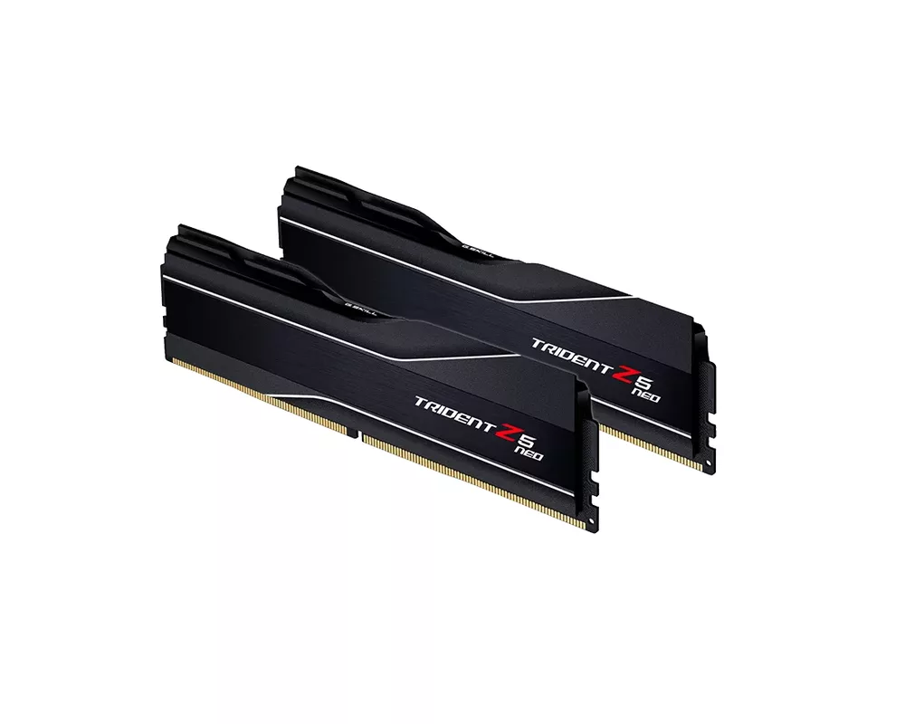 Памет G.SKILL Trident Z5 Neo Black 64GB(2x32GB) DDR5 PC5-48000 6000MHz CL32 F5-6000J3238G32GX2-TZ5N 3