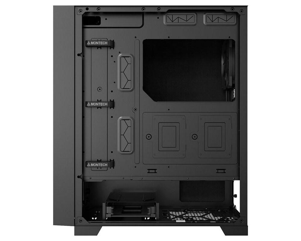Кутия MONTECH AIR Silent, TG, Mid-Tower, Черна 7