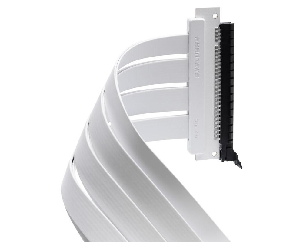 Кабел за вертикален монтаж за видео карта Phanteks Riser Cable 300mm PCI-E x16 4.0, Бял 4