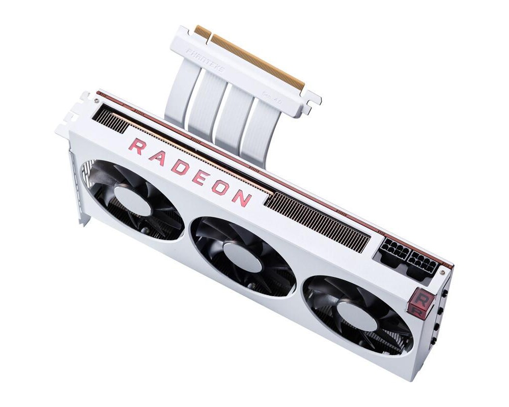 Кабел за вертикален монтаж за видео карта Phanteks Riser Cable 300mm PCI-E x16 4.0, Бял 5