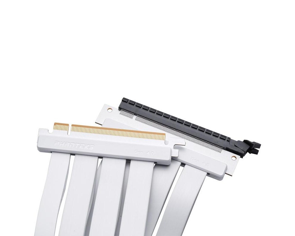 Кабел за вертикален монтаж за видео карта Phanteks Riser Cable 300mm PCI-E x16 4.0, Бял 3