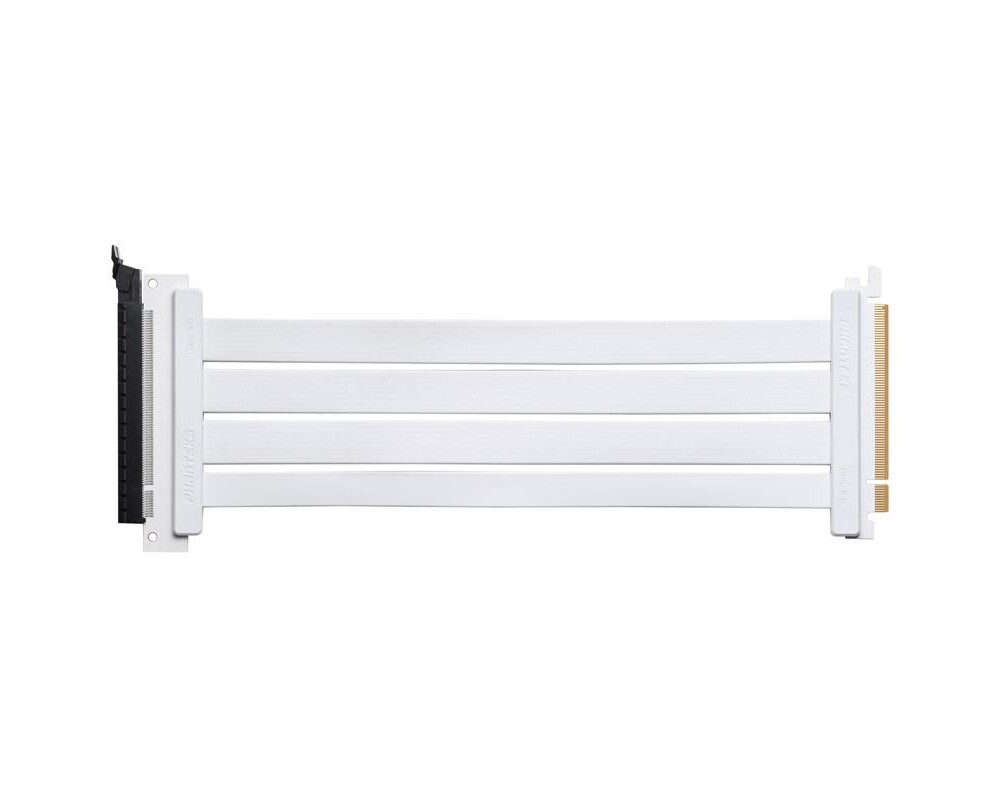 Кабел за вертикален монтаж за видео карта Phanteks Riser Cable 300mm PCI-E x16 4.0, Бял 2
