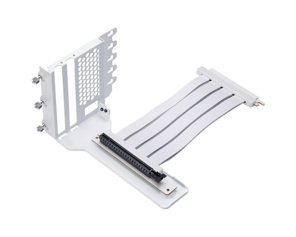 Кабел Phanteks Брекет и кабел за вертикален монтаж на видео карта 220mm, 90 градуса PCIе x16 4.0, Бял 2
