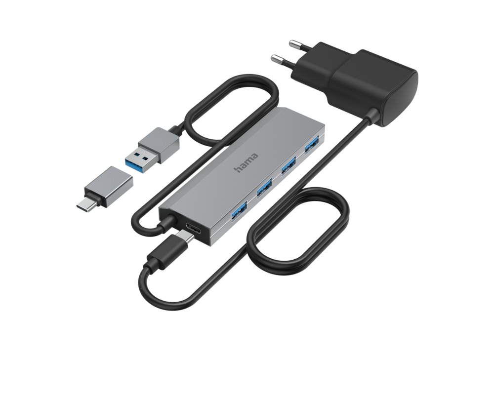USB хъб 4-портов хъб, 3.2 Gen 1, 5 Gbit/s, HAMA-200138 3