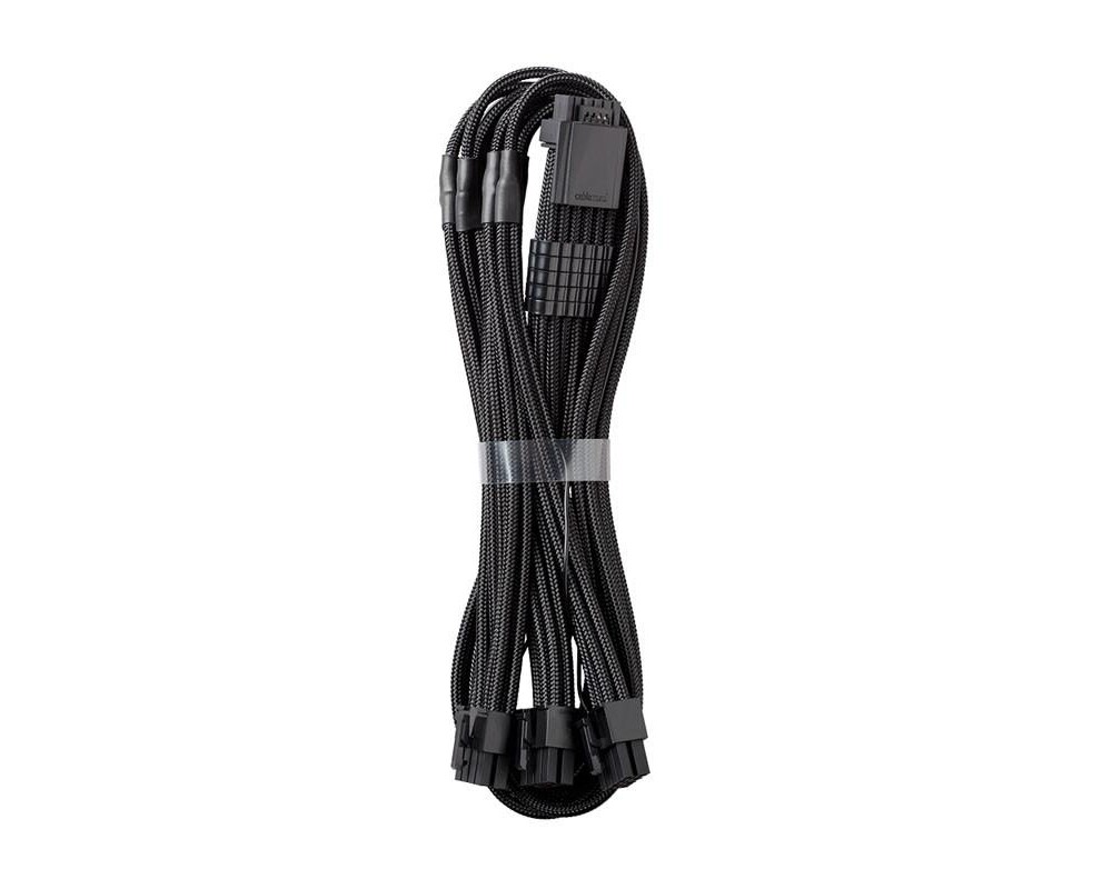 Кабел CableMod PRO ModMesh RT-Series 12VHPWR към 3x8Pin PCI-E кабел - 60cm за ASUS/Seasonic захранвания, Black 2