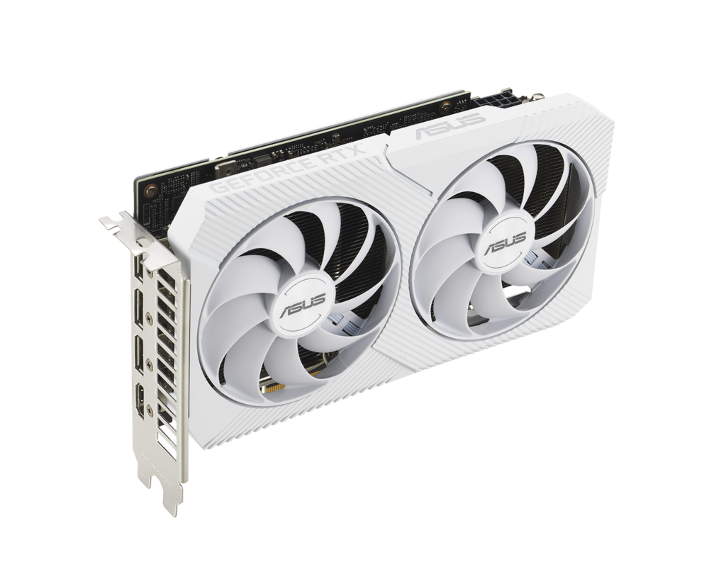 Видеокарта ASUS Dual GeForce RTX 3060 White OC Edition 8GB GDDR6 5