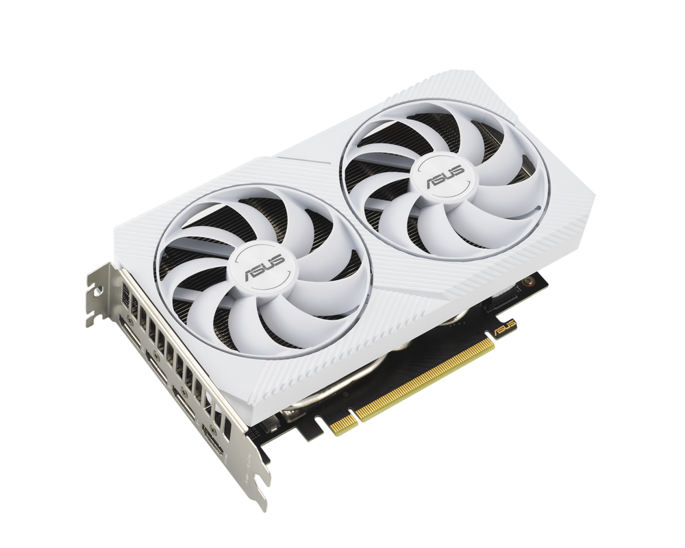 Видеокарта ASUS Dual GeForce RTX 3060 White OC Edition 8GB GDDR6 6