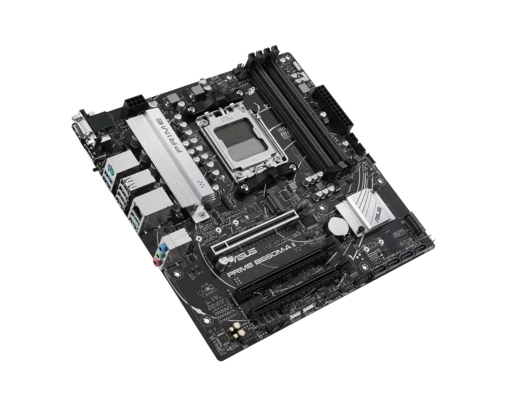 Дънна платка ASUS PRIME B650M-A II socket AM5, 4xDDR5, Aura Sync, PCIe 5.0 M.2 3