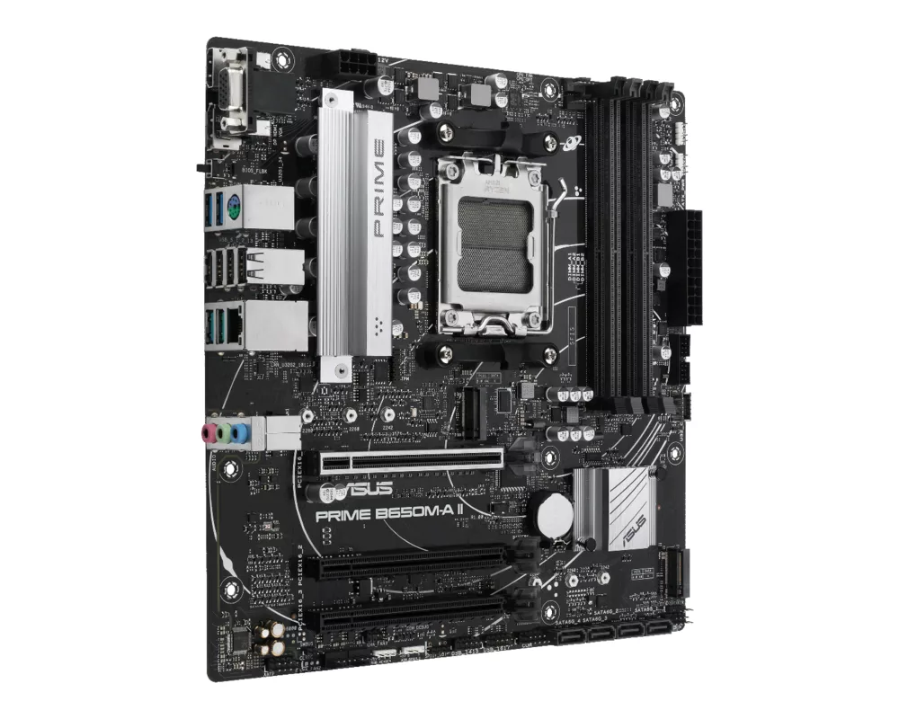 Дънна платка ASUS PRIME B650M-A II socket AM5, 4xDDR5, Aura Sync, PCIe 5.0 M.2 2