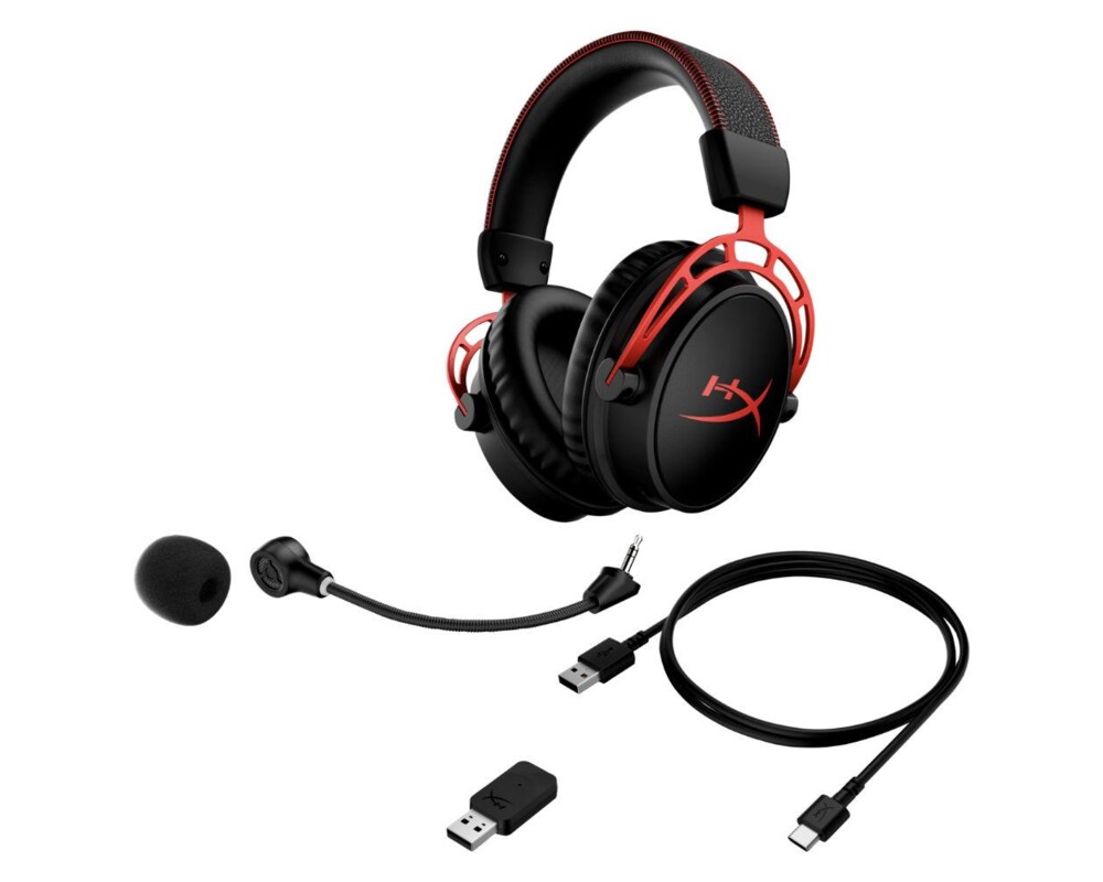 Слушалки Геймърски слушалки HyperX Cloud Alpha Wireless, Черен/Червен 6