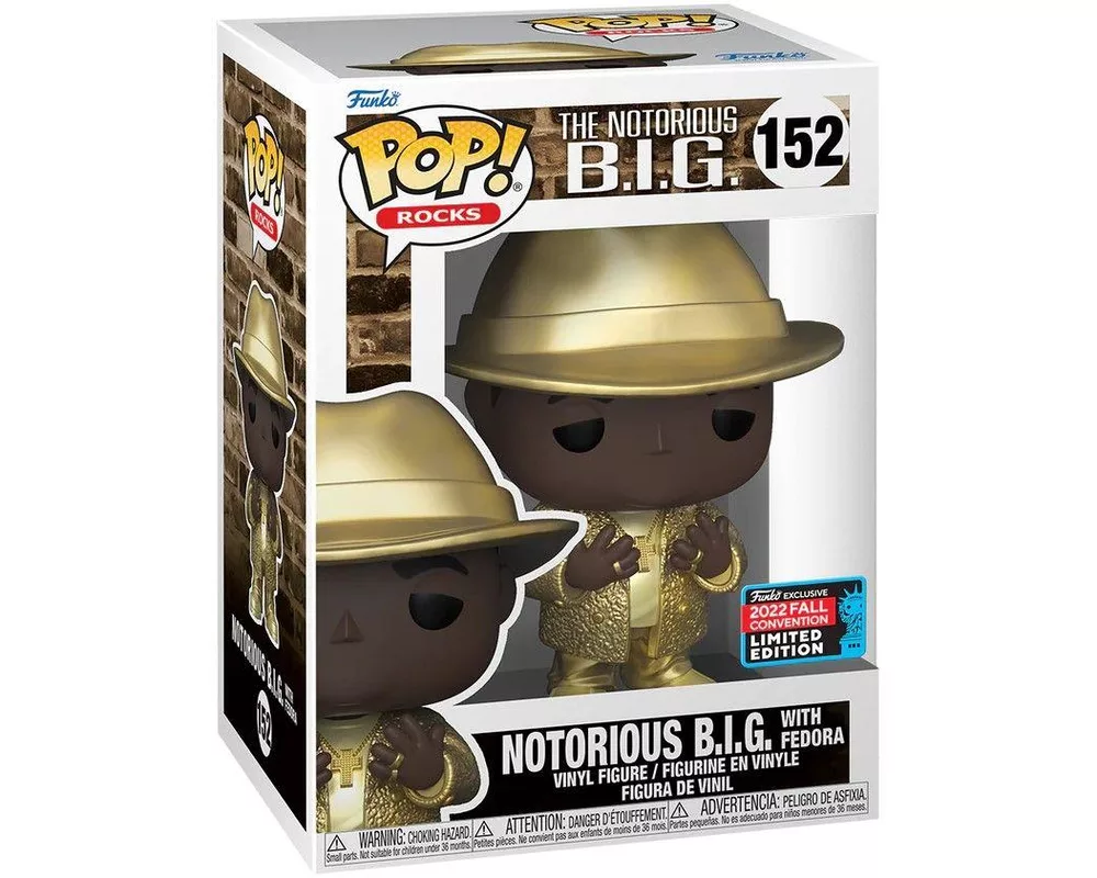 Фигурка Фигура Funko POP! Rocks: The Notorious B.I.G. - Notorious B.I.G. with Fedora #152 2