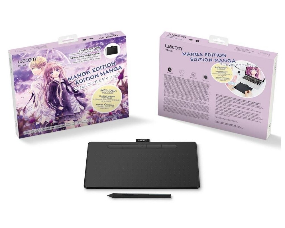 Графичен таблет Wacom Intuos S Bluetooth Black Manga, Черен 6