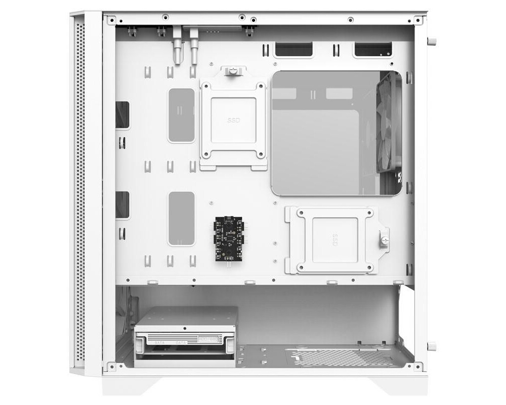 Кутия MONTECH AIR 100 ARGB, TG, Micro-ATX, Бяла 5