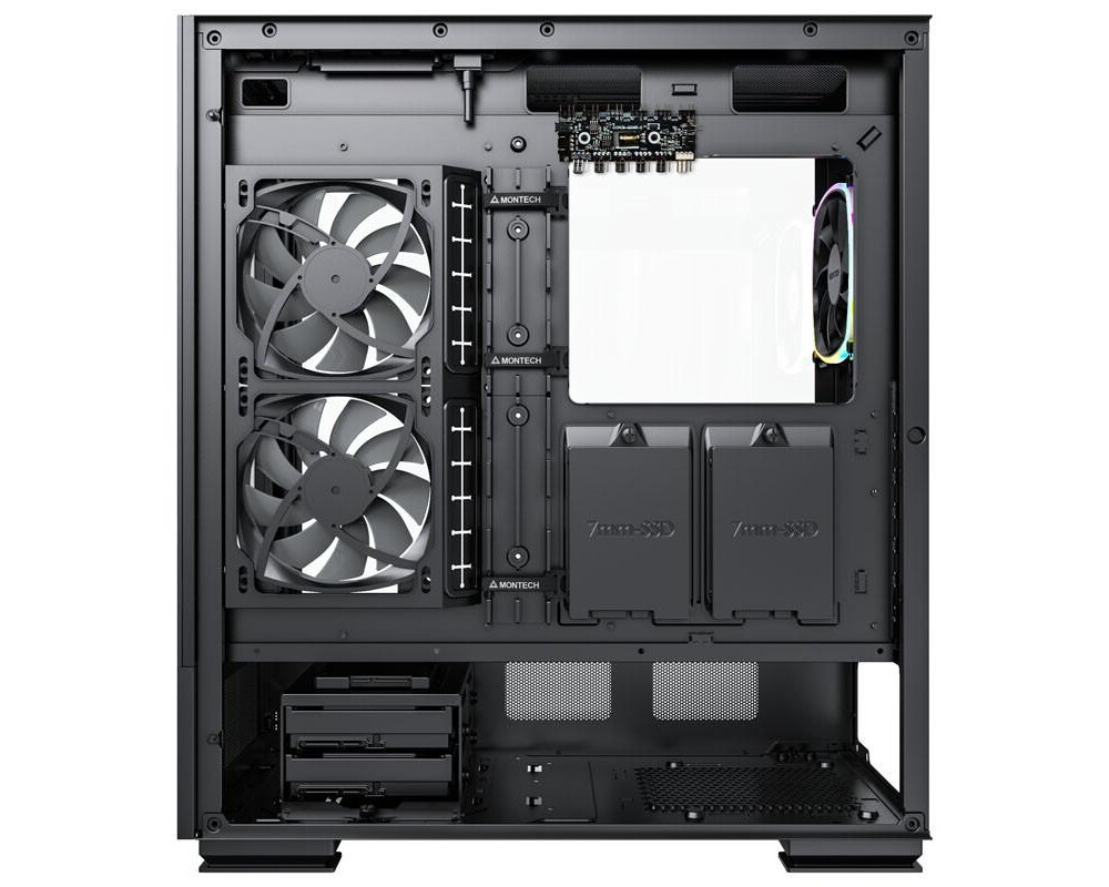 Кутия MONTECH SKY TWO ARGB, TG, Mid-Tower Черна 4