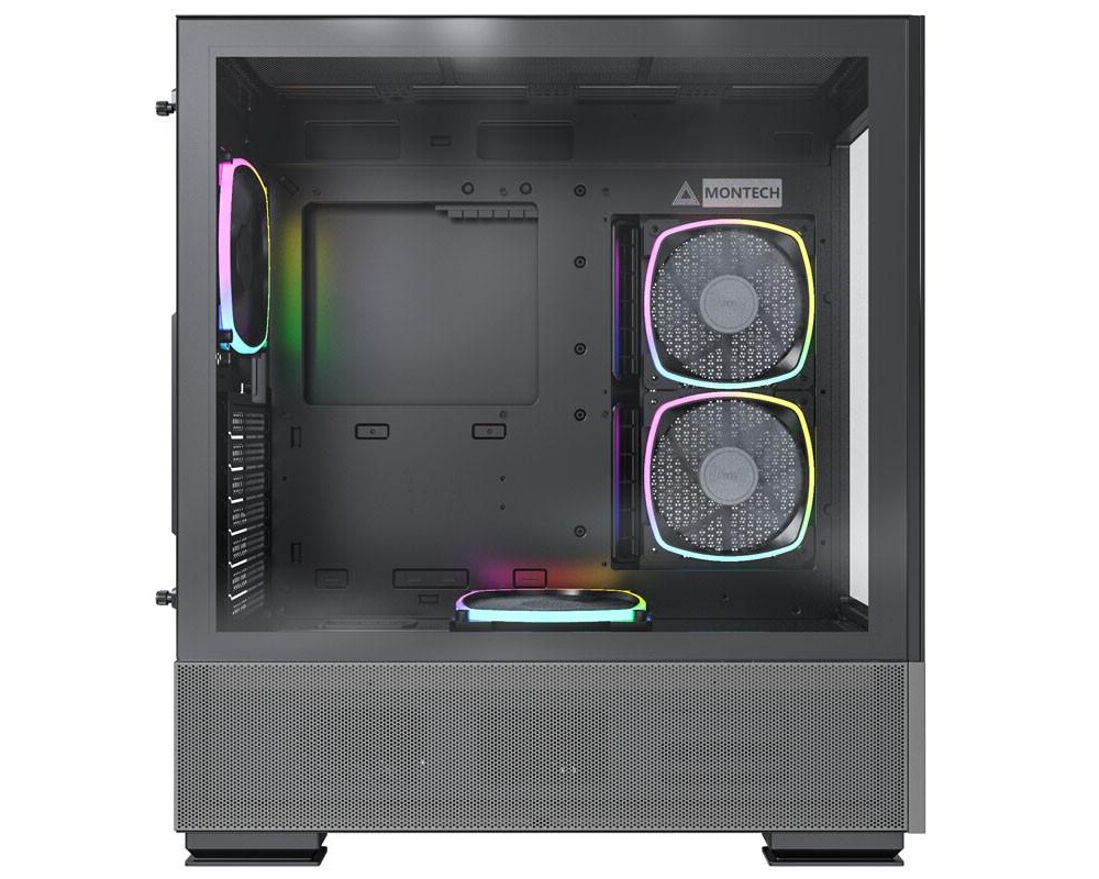 Кутия MONTECH SKY TWO ARGB, TG, Mid-Tower Черна 2
