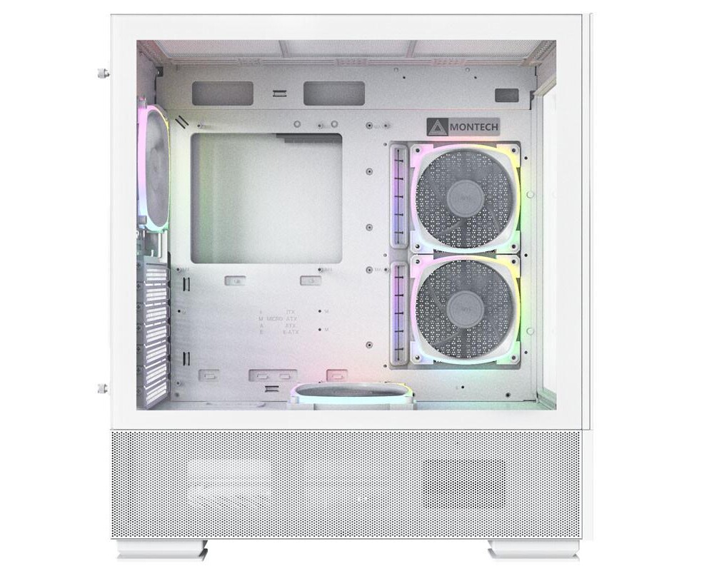Кутия MONTECH SKY TWO ARGB, TG, Mid-Tower, Бяла 2