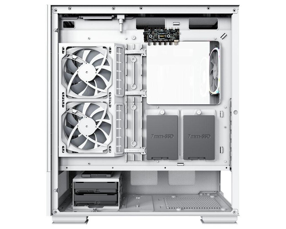 Кутия MONTECH SKY TWO ARGB, TG, Mid-Tower, Бяла 3