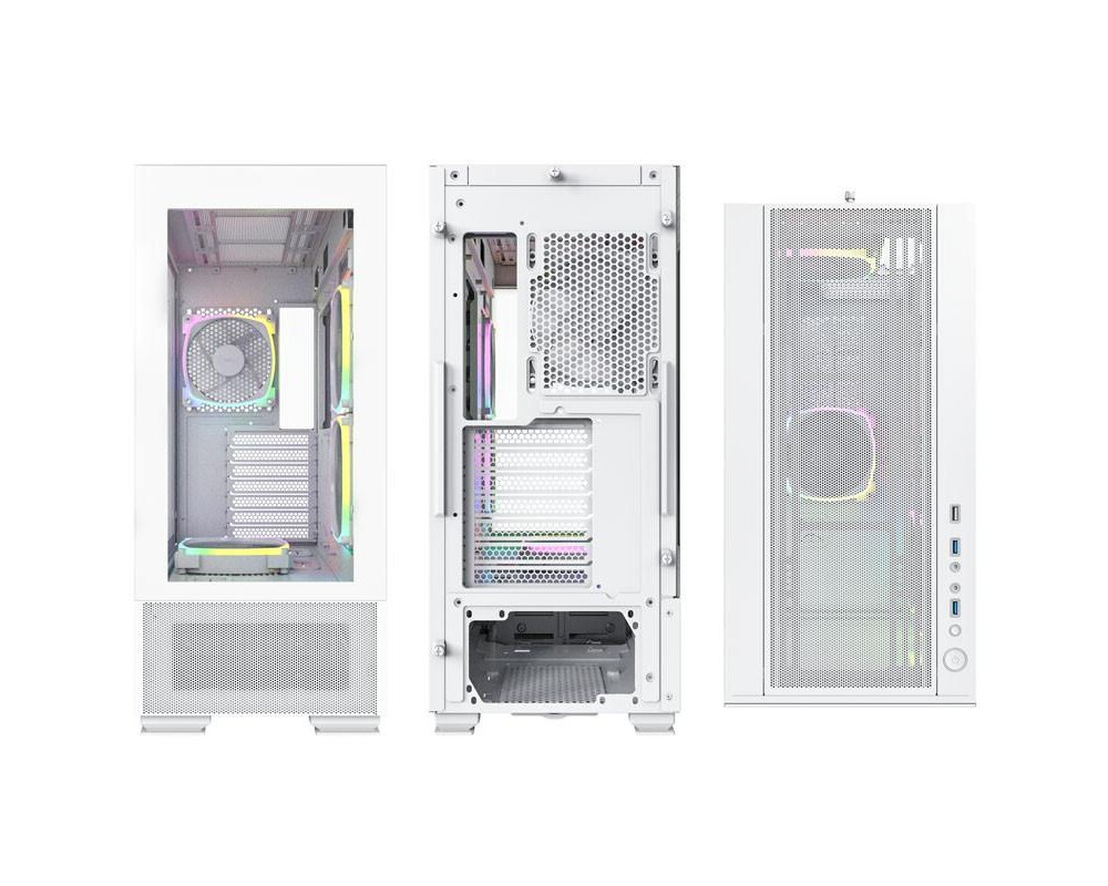 Кутия MONTECH SKY TWO ARGB, TG, Mid-Tower, Бяла 5