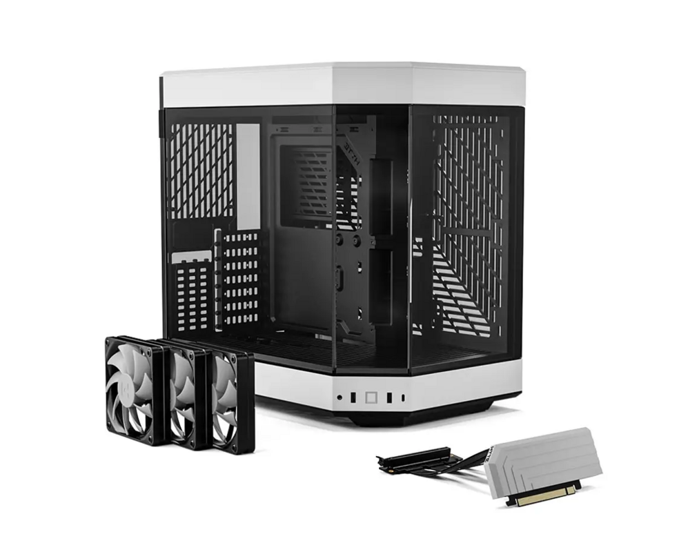 Кутия HYTE Y60 Tempered Glass, Mid-Tower, Бяло и Черно 2