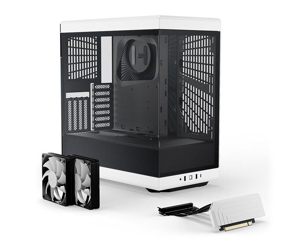 Кутия HYTE Y40 Tempered Glass, Mid-Tower, Бяло и Черно 2
