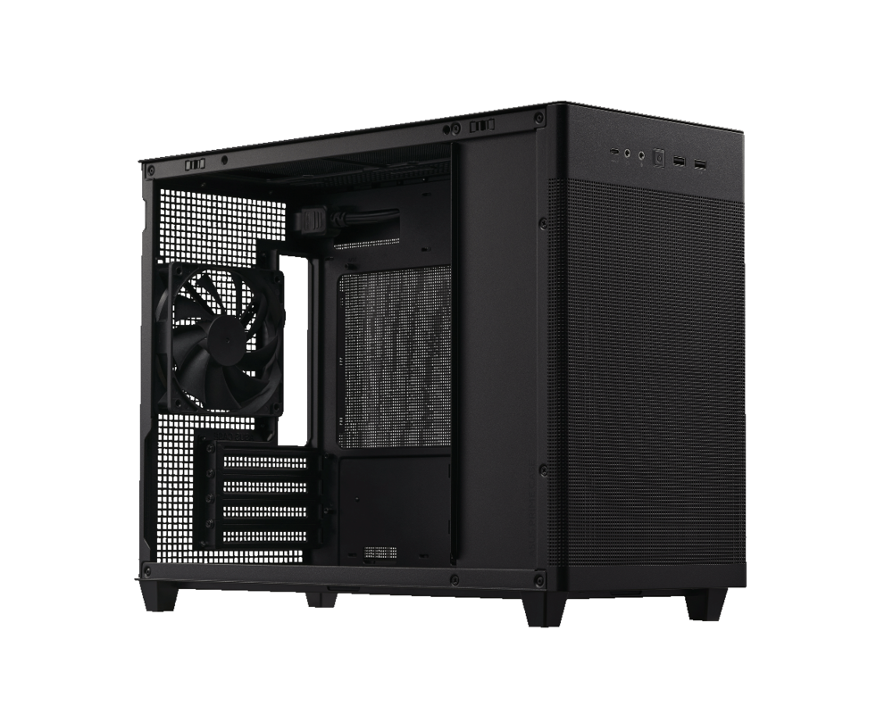 Кутия ASUS PRIME AP201 Mesh, MicroATX, Черно 5