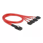 <span>Кабел</span> Интерфейсен кабел DeLock, Mini SAS SFF-8087 > 4 x SATA 7 pin, 0.5 m <span class='catalog-num-in-name'>DELOCK-83057</span> - 