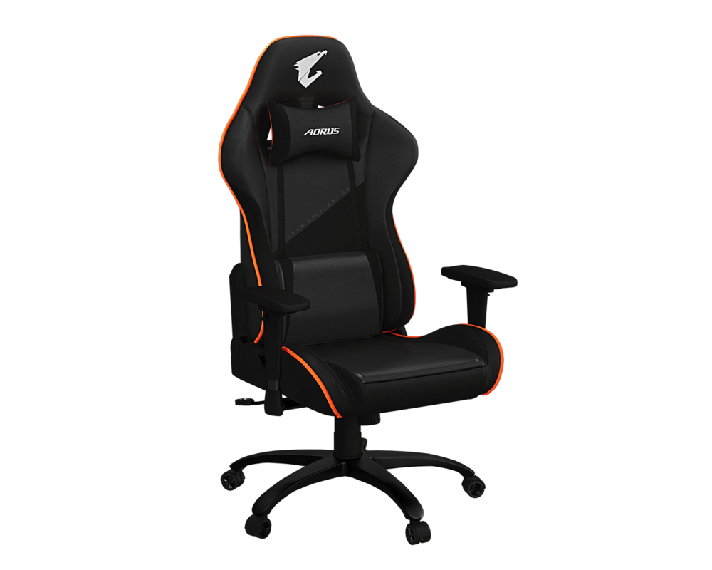 Геймърски стол Gigabyte Aorus AGC310, Черно и Оранжево 3