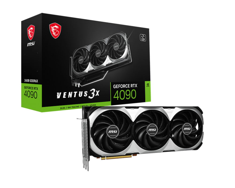 Видеокарта MSI GeForce RTX 4090 VENTUS 3X OC 24GB GDDR6X 14