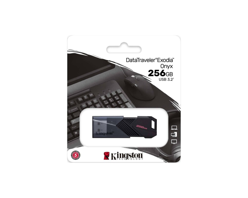 Флаш памет KINGSTON DataTraveler Exodia Onyx, 256GB, USB 3.2 Gen 1, Черна 9