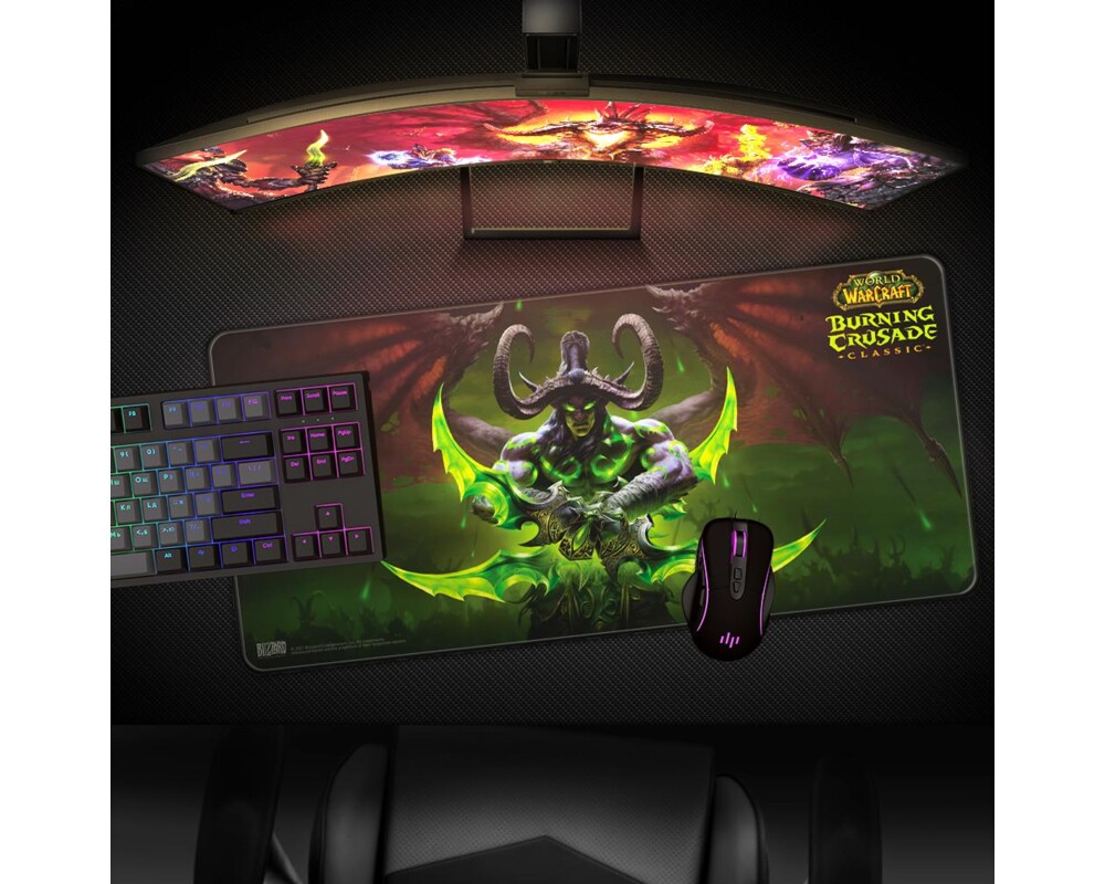 Пад за мишка Геймърски World of WarCraft Burning Crusade - Illidan, XL 3