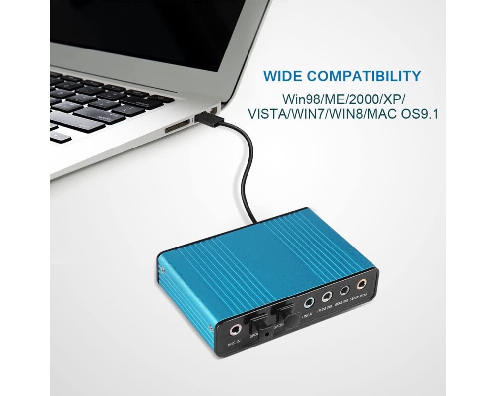 Звукова карта ESTILLO, USB, 5.1 3